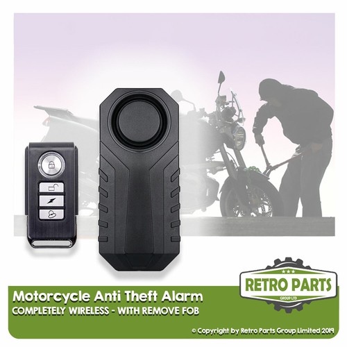 Wireless motorcycle alarm for